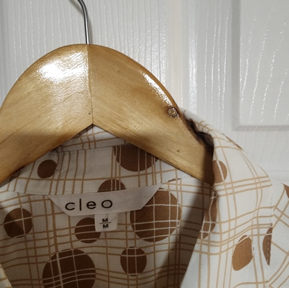 NWT Cleo Dress Shirt, M, Cream - Picture 4 of 4